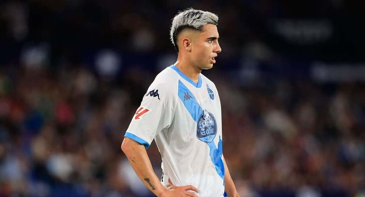 Yeramay Hernández, en un partido con el Deportivo.
