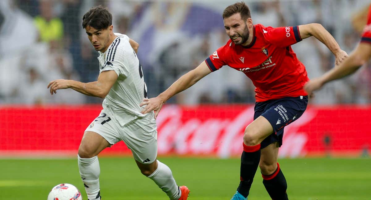 Brahim Díaz, durante el Madrid-Osasuna.