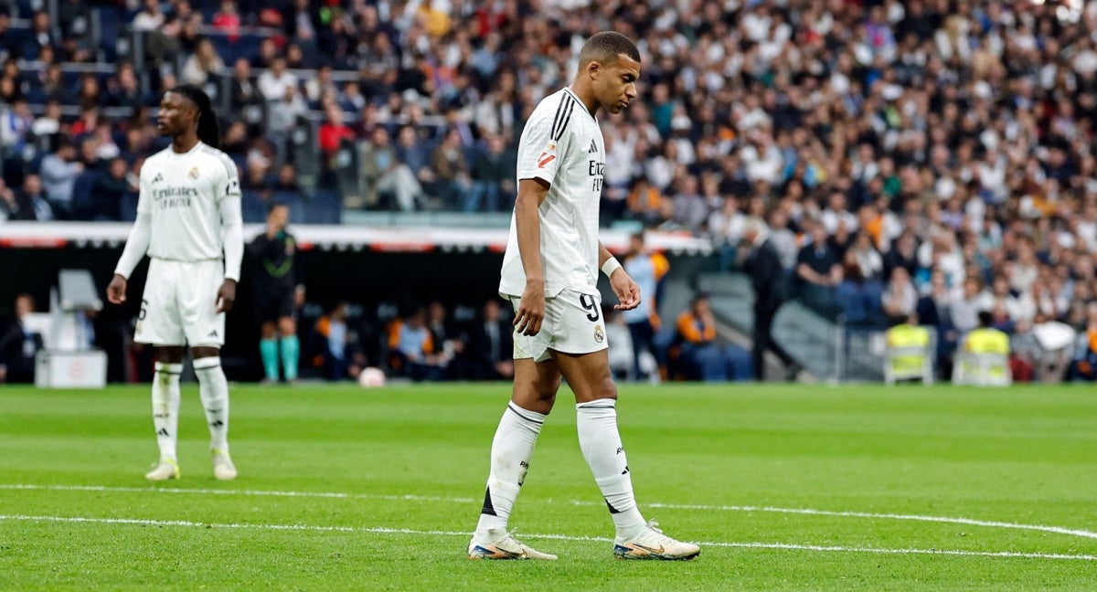 Kylian Mbappé durante el partido ante Osasuna.