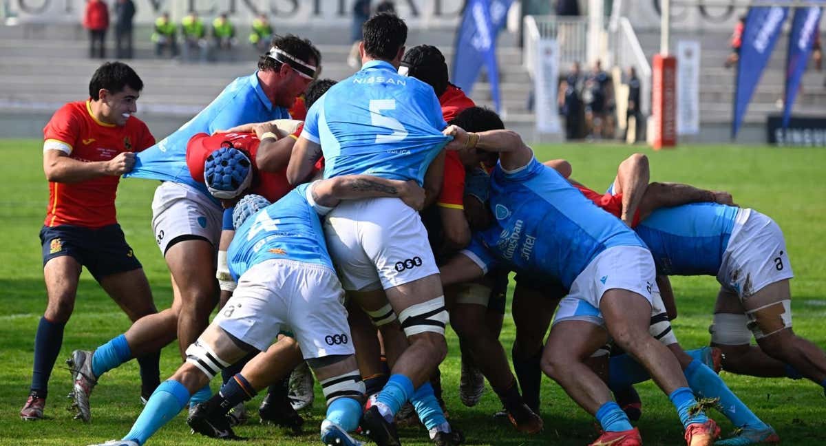 Partido de la Selección española de Rugby contra Uruguay.