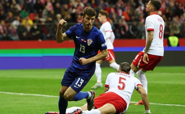 Sucic celebra el gol ante Polonia.  REUTERS