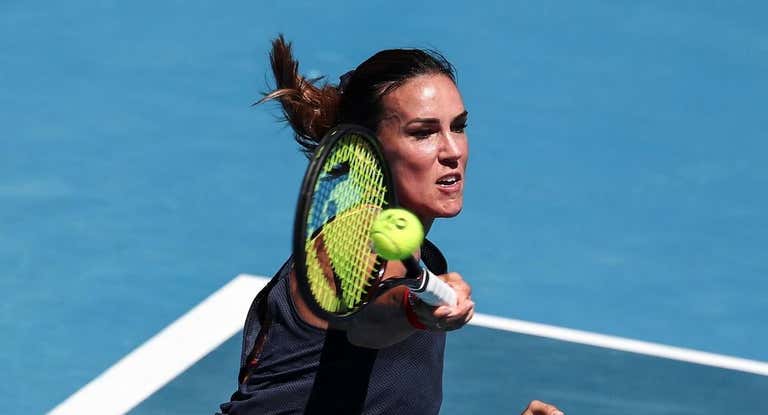 La tenista española Nuria Párrizas, en una imagen del US Open 2023.