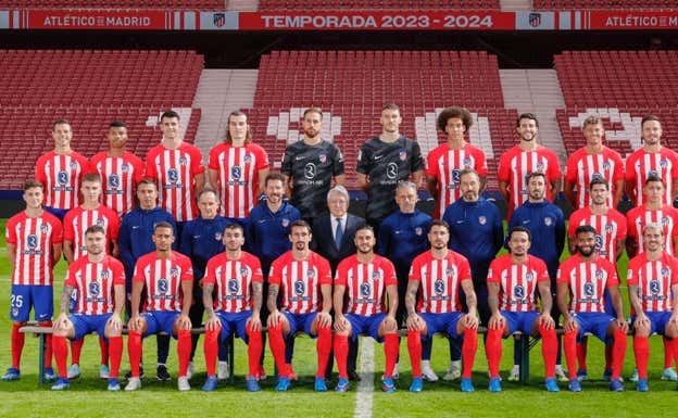 Foto oficial del Atlético de la pasada temporada.