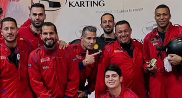 Hazard se llevó el segundo puesto y Kylian terminó en tercer lugar. Ambos son aficionados a la F1.