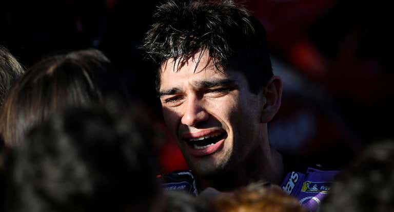 Jorge Martín, emocionado en el parque cerrado tras conquistar el Mundial.