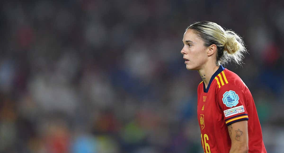 Mapi León durante su último partido con la Selección.
