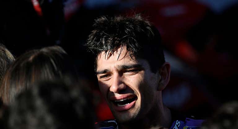 Jorge Martín celebra su título de MotoGP