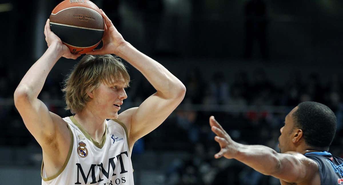 Kyle Singler durante su etapa en el Real Madrid.