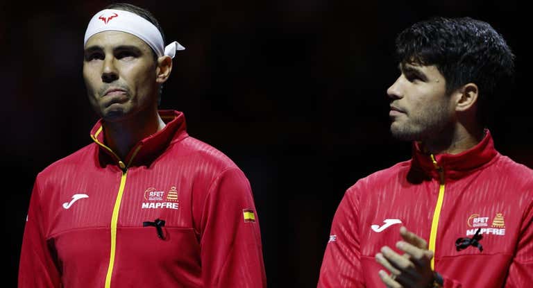 Rafael Nadal, antes de la eliminatoria entre Países Bajos y España en la Copa Davis.