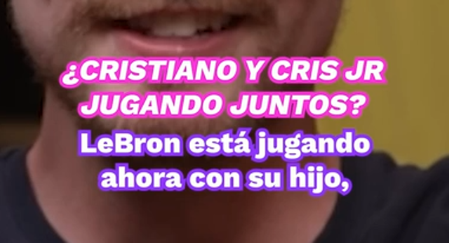 Cristiano habla sobre la posibilidad de jugar junto a su hijo.
