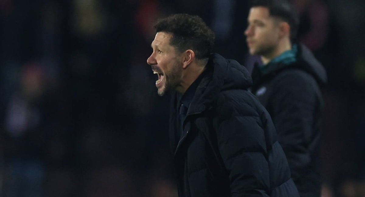 Cholo Simeone, en el partido de Praga. EFE