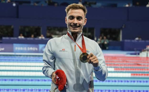 Iñigo Llopis, oro en los 100 metros en París 2024.  CPE