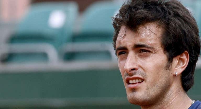 Potito STarace, durante partido en el Abierto de Valencia de 2008.