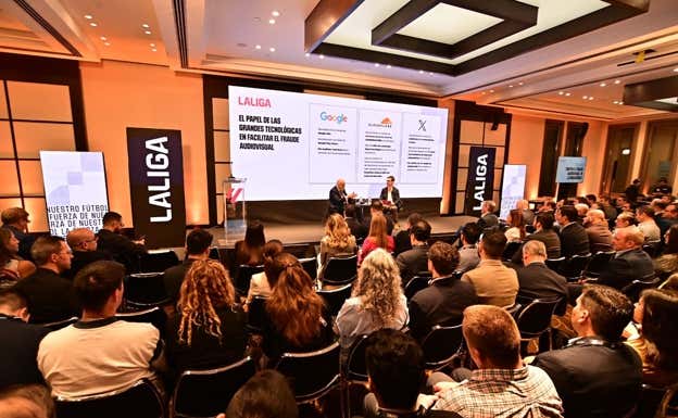 Tebas, en jornadas contra el fraude audiovisual en Latinoamérica