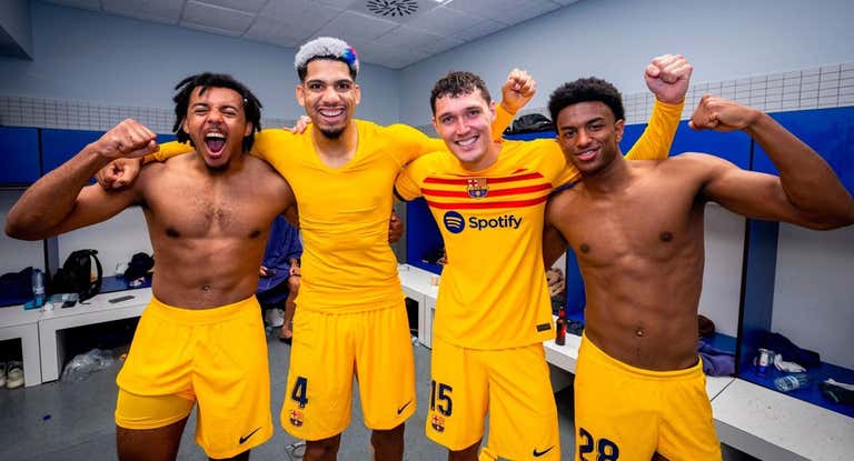 Christensen celebrando una victoria la temporada pasada.
