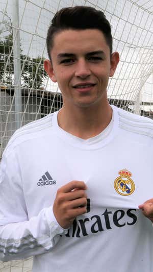 Álvaro Fidalgo durante su etapa era canterano del Real Madrid. Agencias