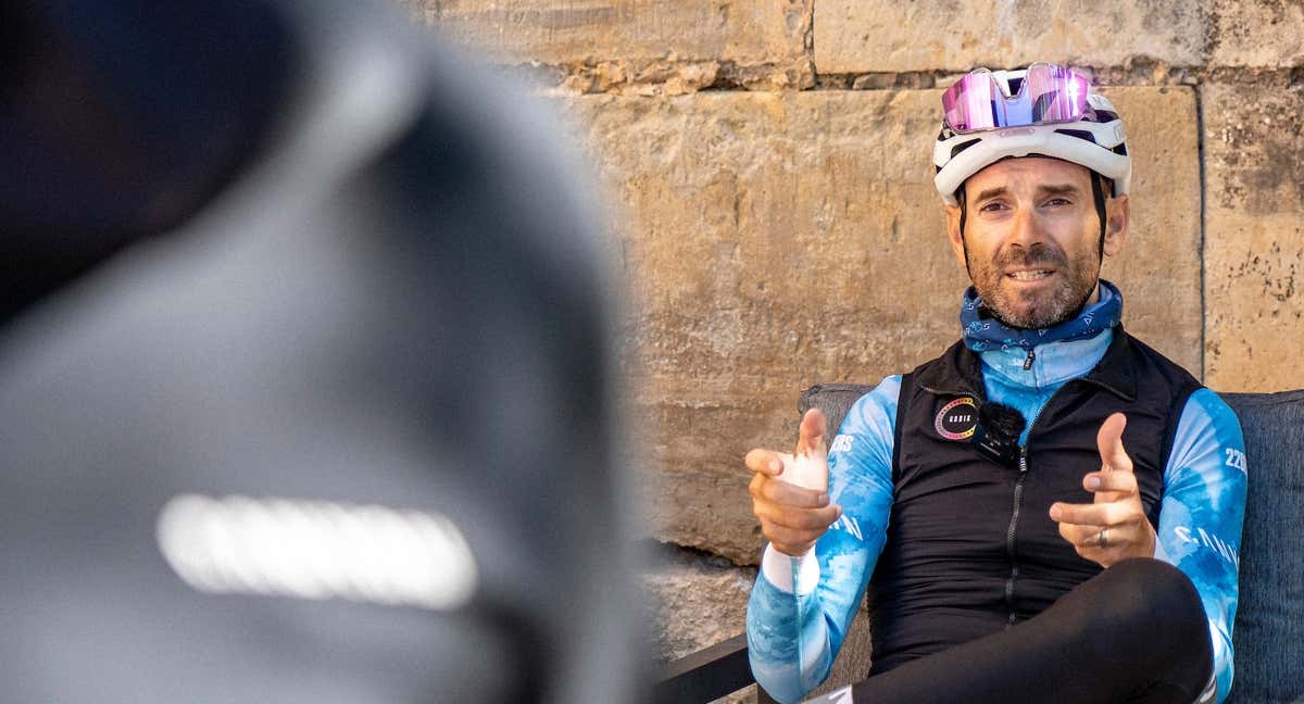 Alejandro Valverde, en los prolegómenos de la prueba de 'gravel' The Bandit.