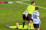 La RFEF no tiene aprobado el cambio por conmoción y el Logroñés lo paga... ¡en su portería!