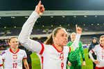 Las lágrimas de Ewa Pajor reflejan la emoción de las dos 'caras nuevas' de la Eurocopa antes del sorteo final