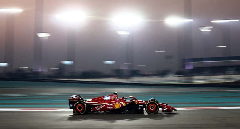 Sainz, durante los Libres de Abu Dabi.