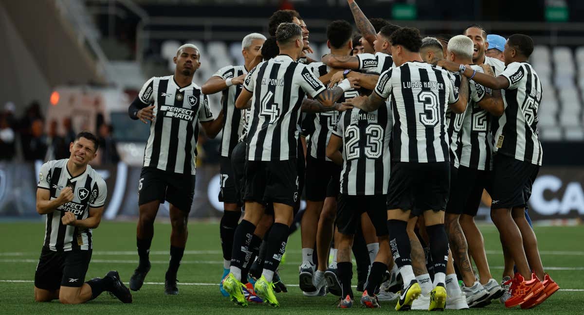Los jugadores de Botafogo celebrando el título.