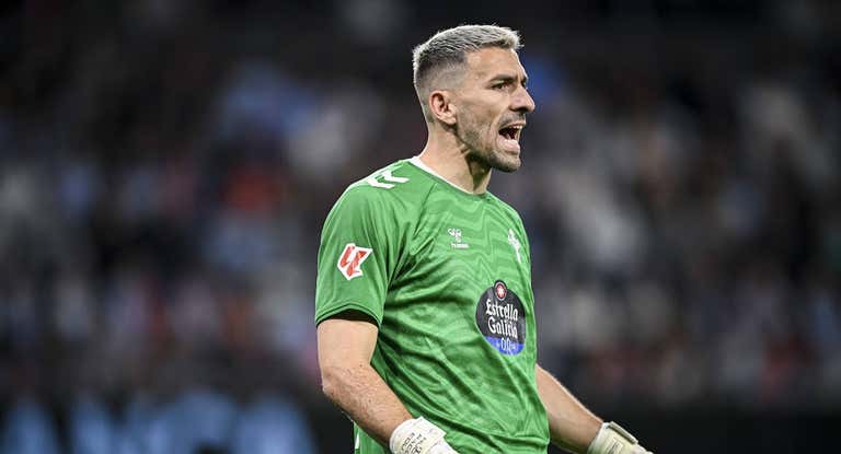 Vicente Guaita, en un partido reciente con el Celta.