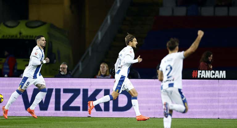 Resumen del triunfo del Leganés ante el FC Barcelona.