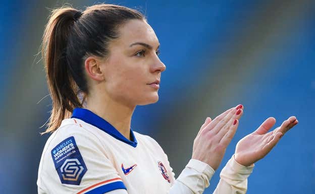 Kaneryd tras el encuentro ante el Leicester.  CHELSEA WOMEN