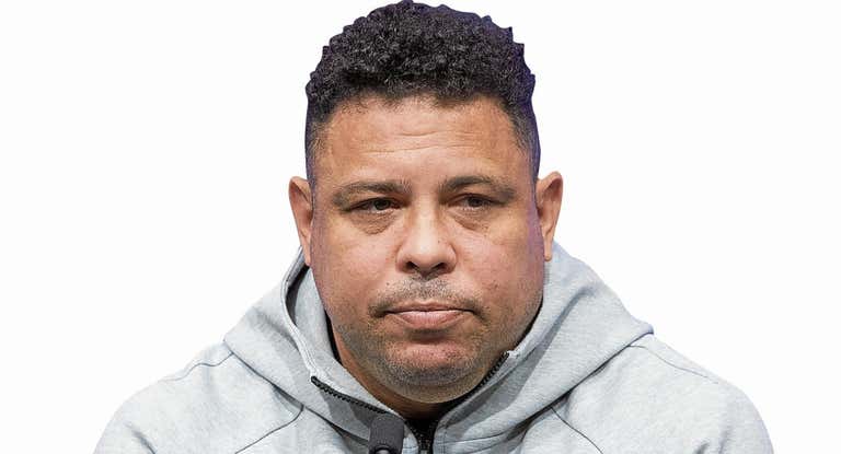 Ronaldo, en una rueda de prensa en Valladolid.