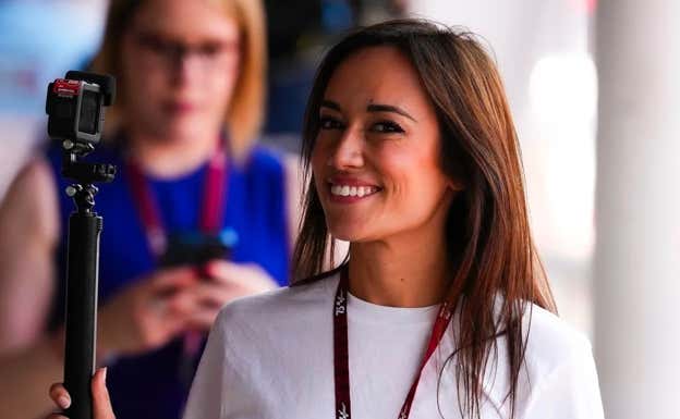 Natacha Alfageme en el paddock.  Alejandro Ceresuela