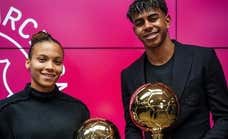 La afición del Barça sueña con la dupla 'Vicky-Lamine' como futuros candidatos al Balón de Oro