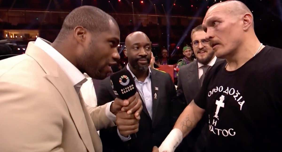 Daniel Dubois y Olek Usyk, tras el Usyk vs Fury 2.