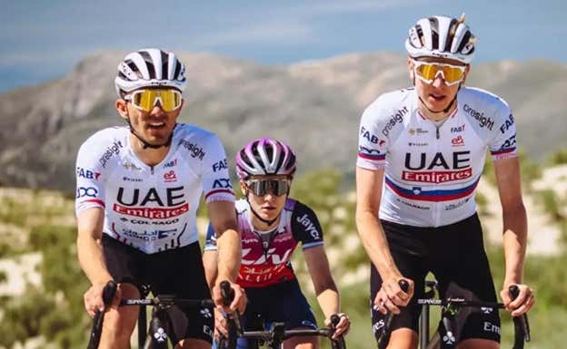 Pogacar se entrena en Sierra Nevada junto con Majka y Zigart. Alan Milavec