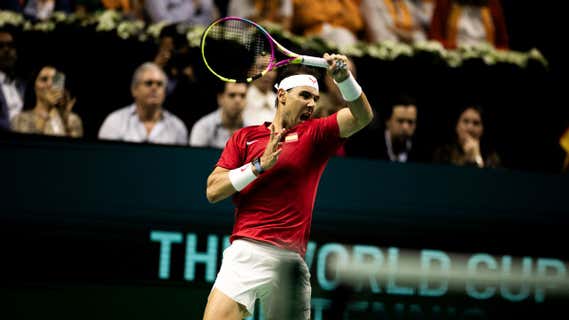 Rafael Nadal, durante las Finales de la Copa Davis de Málaga. /Alejandro Corral