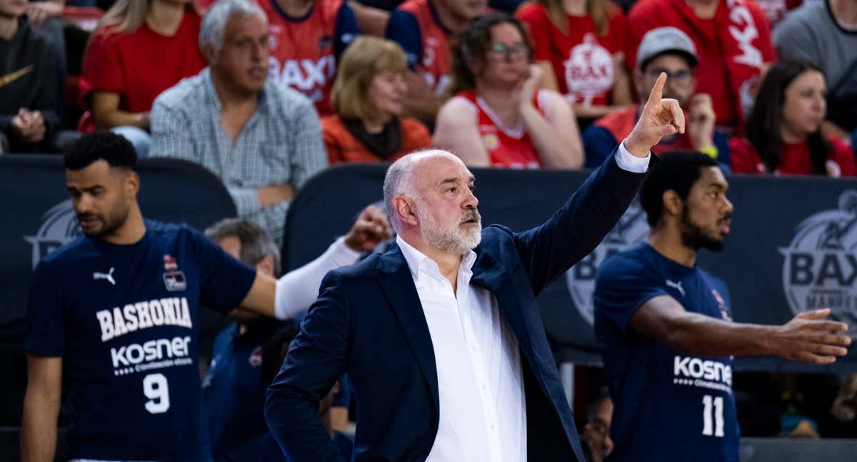 Pablo Laso podría quedarse sin Copa del Rey en su primera temporada al frente del Baskonia.