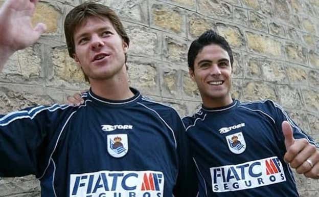 Xabi Alonso y Mikel Arteta coincidieron pocos días en la Real Sociedad.  RS