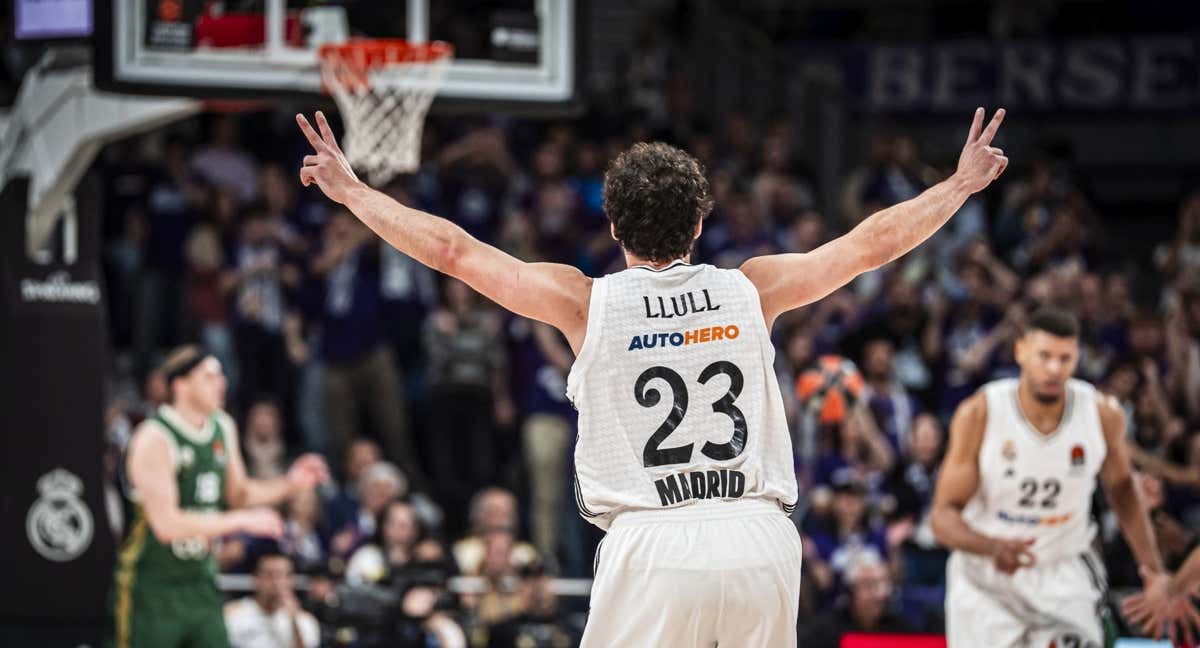 Sergio Llull, esta temporada con el Real Madrid en Eurolgia.