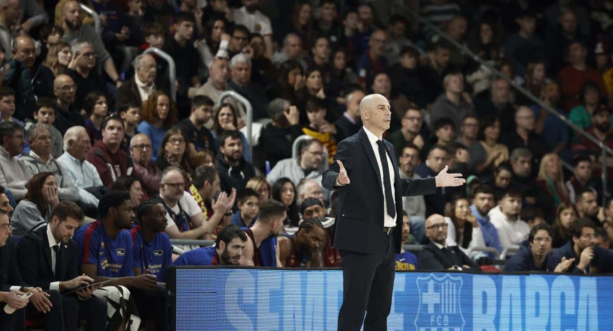 Peñarroya, en un momento del partido ante el Joventut de Badalona.