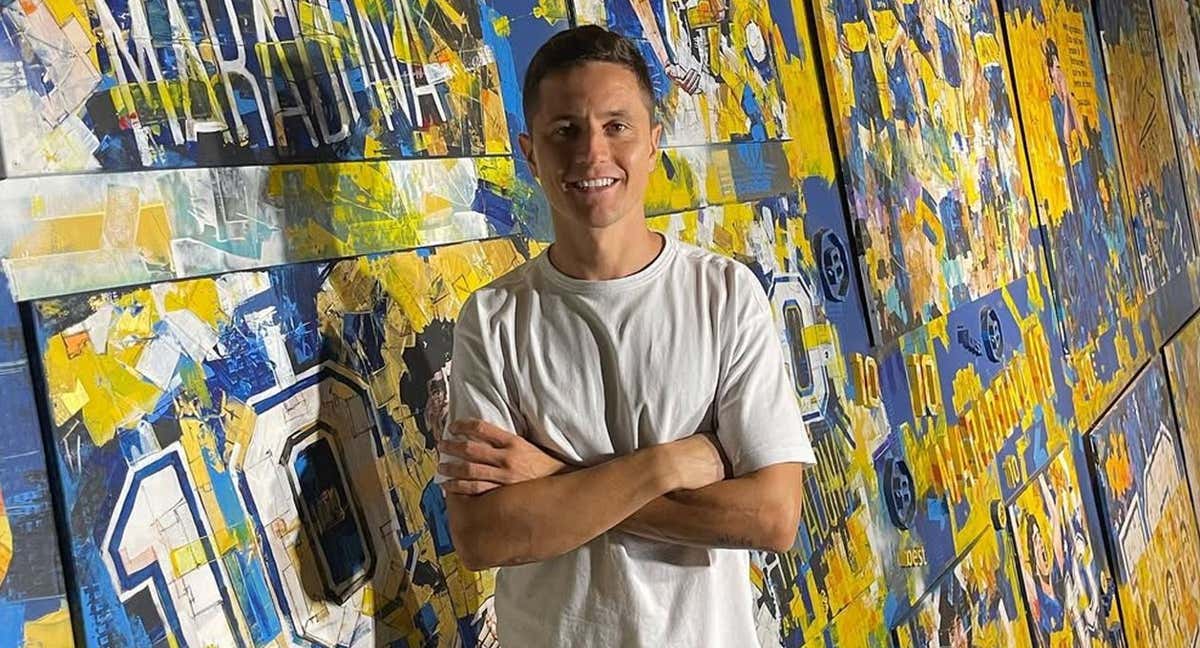 Ander Herera, durante una visita a Argentina.
