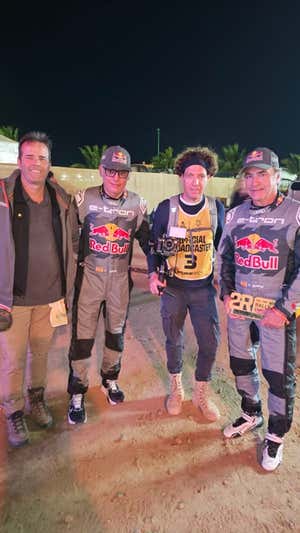 Paco Grande, Lucas Cruz, Ashley Plà y Carlos Sainz. CEDIDA