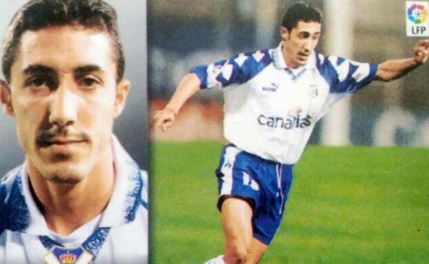 El cromo de Toni Robaina con el CD Tenerife.  CD TENERIFE