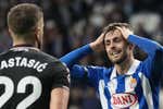 El Espanyol hizo todo para ganar, pero la falta de acierto y las manos lo evitaron... y Joan García evitó que perdiera