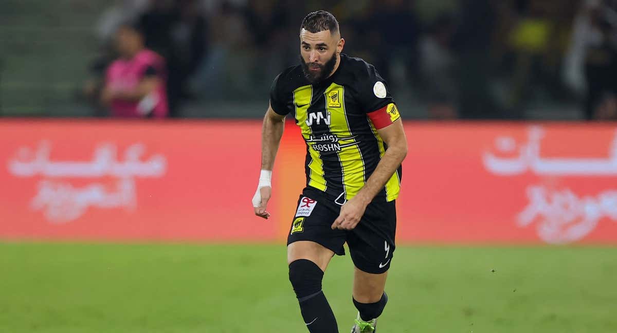 Karim Benzema, en un partido con el Al-Ittihad./EFE