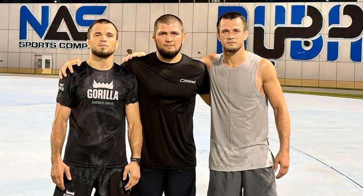 Umar, Khabib y Usman Nurmagomedov./