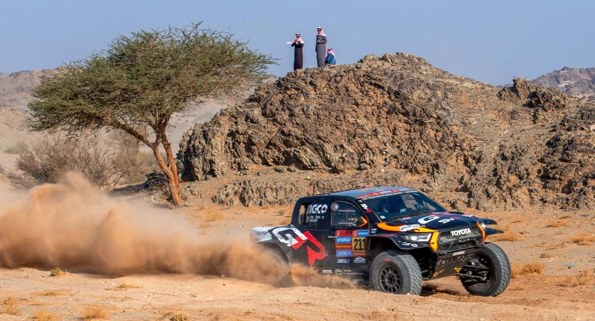 Imagen del Toyota de Henk Lategan en el Rally Dakar 2025./EFE