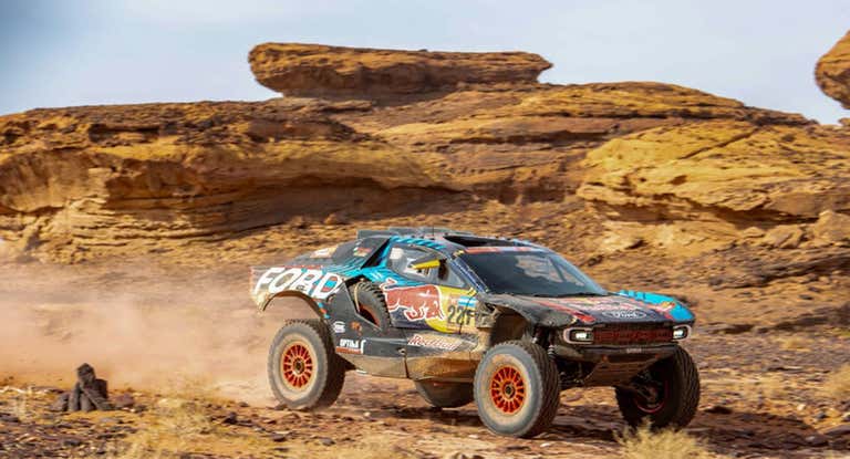 Nani Roma en el Rally Dakar.