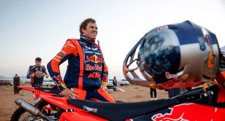 Daniel Sanders, ganador del Dakar 2025 en motos.