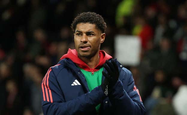 Marcus Rashford, en una imagen con el United.  REUTERS