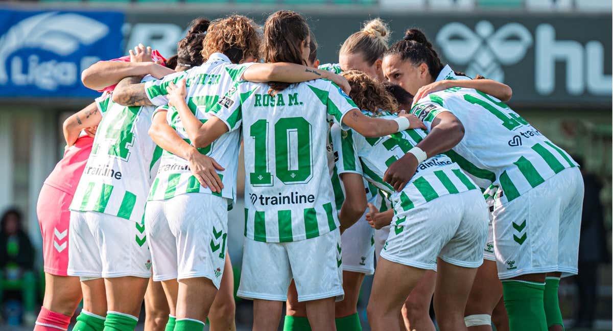 Las jugadoras del Betis antes de un partido. /REAL BETIS FÉMINAS