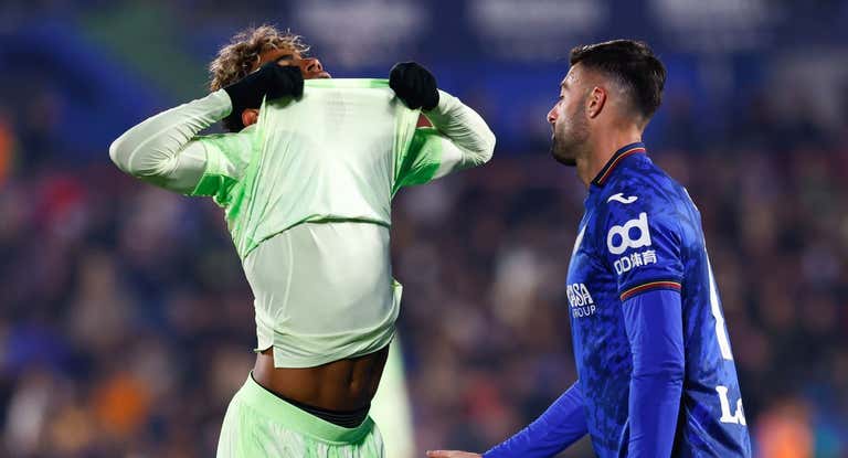 Lamine Yamal no encontró el camino del gol en Getafe.